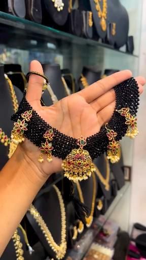 Black Beads Designed For vanki Jewellery for you
