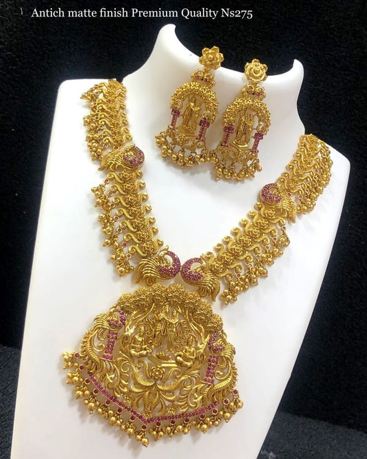 Kashvi Designer Gold Plated Necklace set